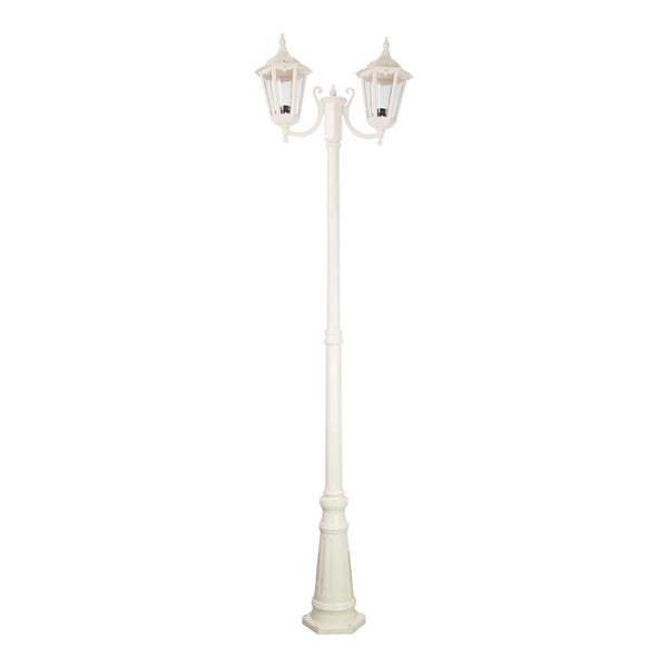 Chester Post 2 Lights H2420mm Beige Aluminium - 15050