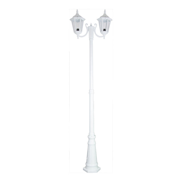 Chester Post 2 Lights H2420mm White Aluminium - 15055