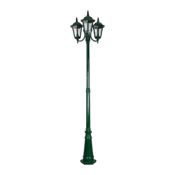 Chester Post 3 Lights H2350mm Green Aluminium - 15059