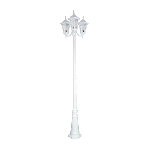 Chester Post 3 Lights H2350mm White Aluminium - 15061