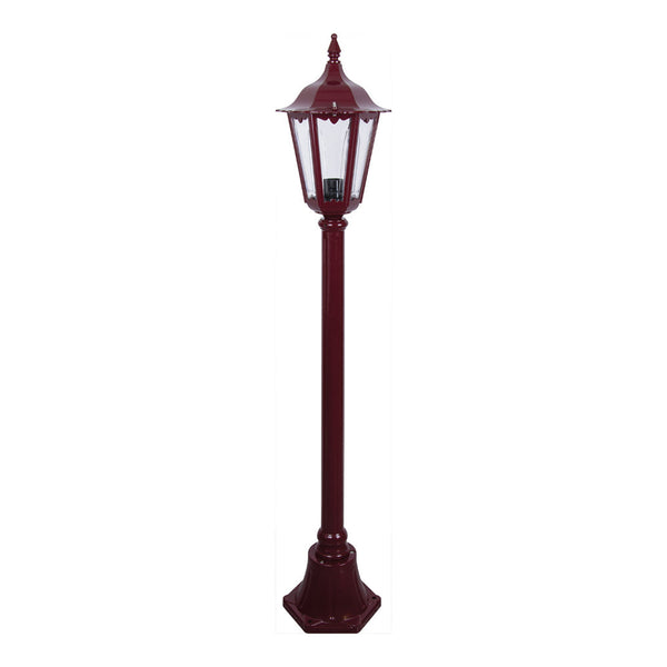 Chester Post Light H1315mm Burgundy Aluminium - 14992