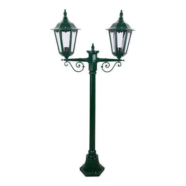 Chester Post 2 Lights H1430mm Green Aluminium - 14999