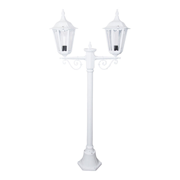 Chester Post 2 Lights H1430mm White Aluminium - 15001