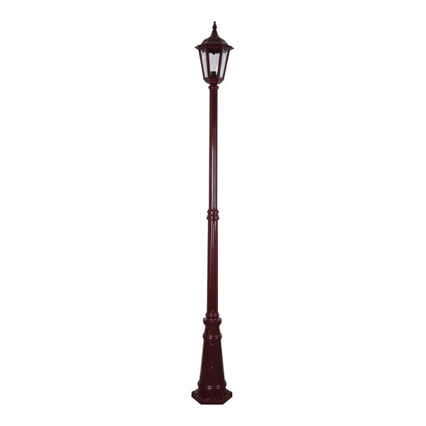 Chester Post 2 Lights H2420mm Burgundy Aluminium - 15022