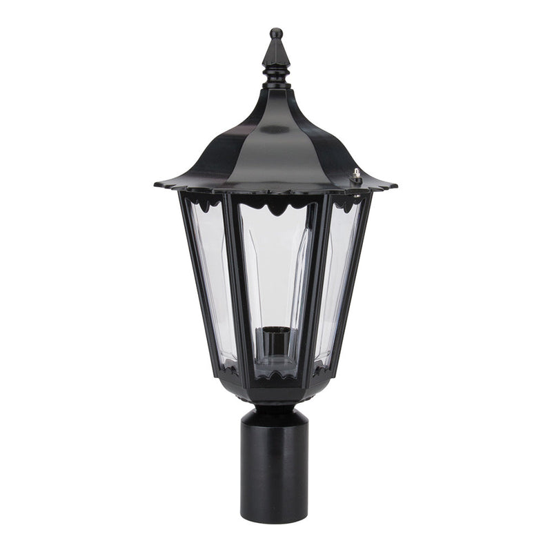 Chester Post Top H470mm Black Aluminium - 15033