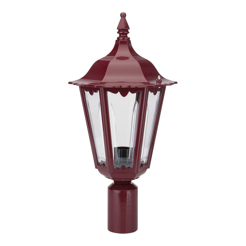 Chester Post Top H470mm Burgundy Aluminium - 15034