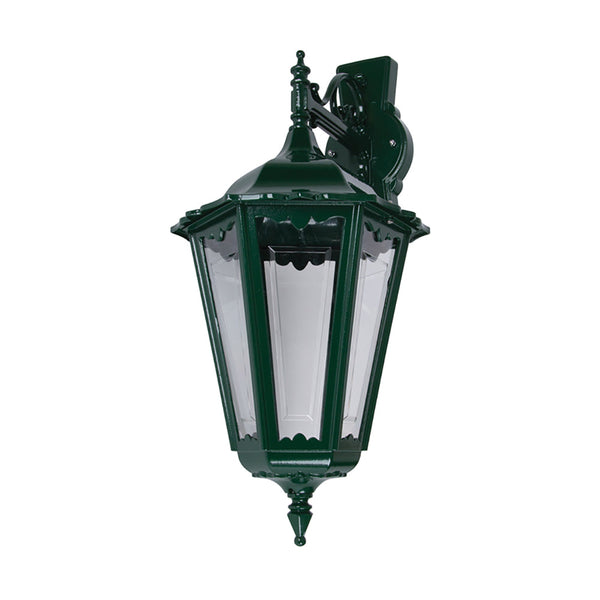 Chester Outdoor Wall Lantern Down Bracket H575mm Green Aluminium - 15071