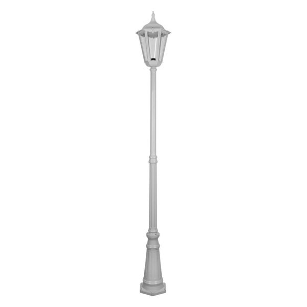 Chester Post Light H2400mm White Aluminium - 15097