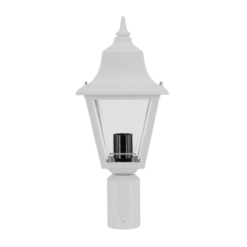 Paris Post Top H415mm White Aluminium - 15187