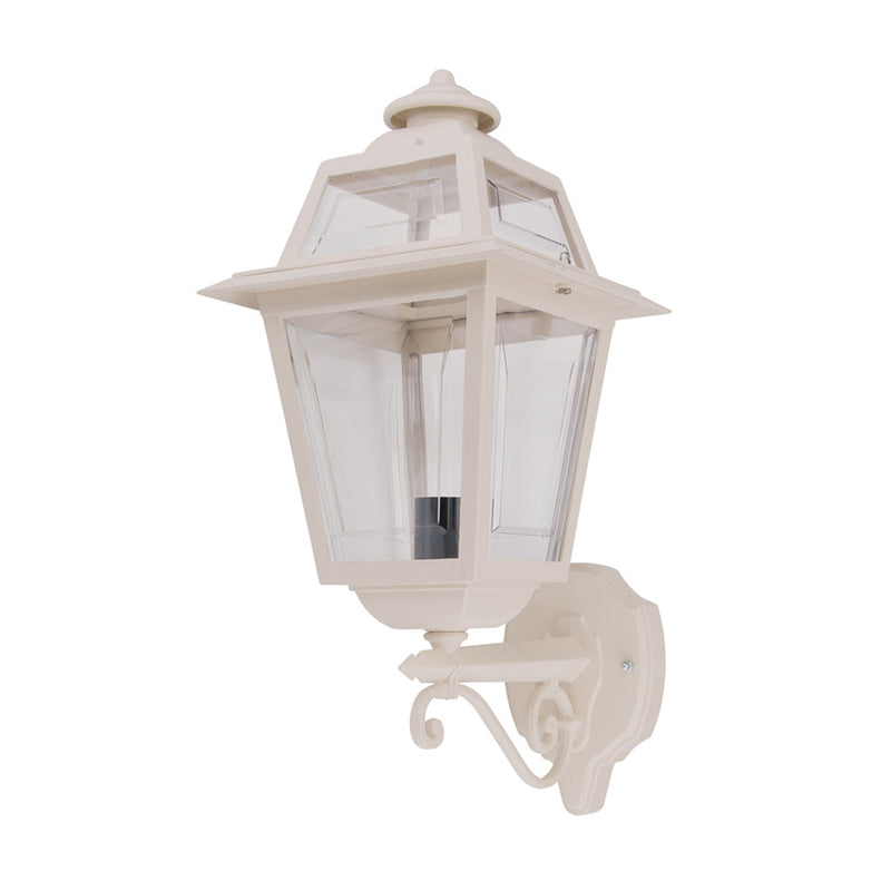 Avignon Outdoor Wall Lantern Up Bracket H500mm Beige Aluminium - 15194