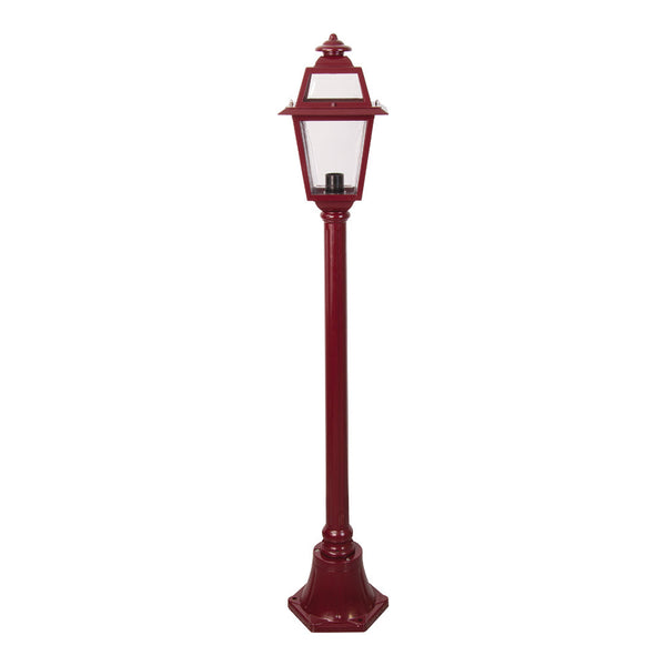 Avignon Post Light H1300mm Burgundy Aluminium - 15214