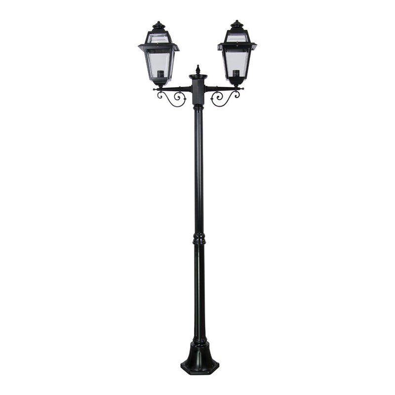 Avignon Post 2 Lights H2040mm Black Aluminium - 15231