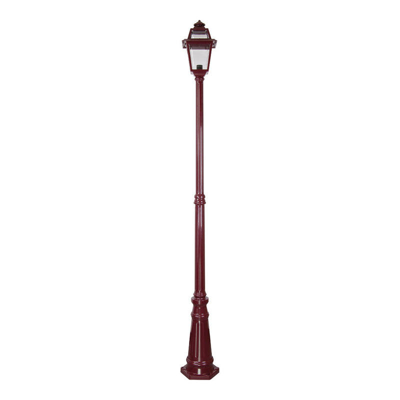 Avignon Post Light H2290mm Burgundy Aluminium - 15238