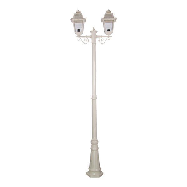 Avignon Post 2 Lights H640mm Beige Aluminium - 15242