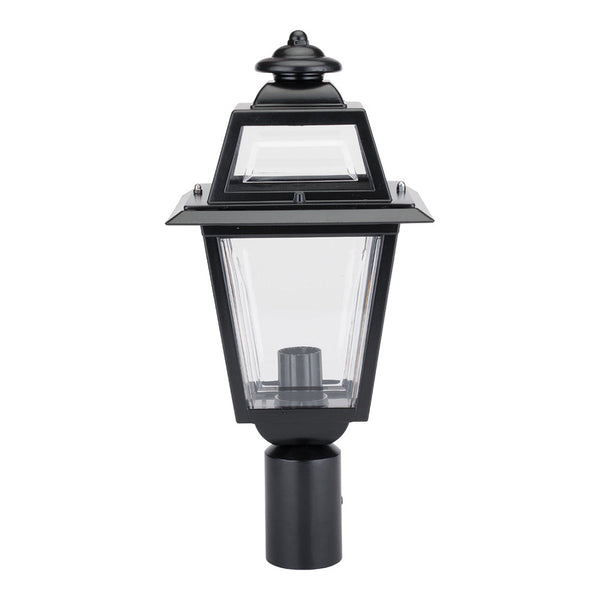 Avignon Post Top H460mm Black Aluminium - 15255