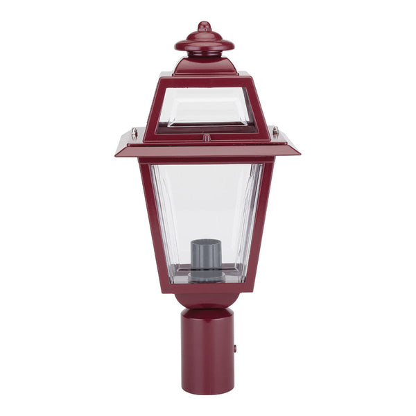 Avignon Post Top H460mm Burgundy Aluminium - 15256