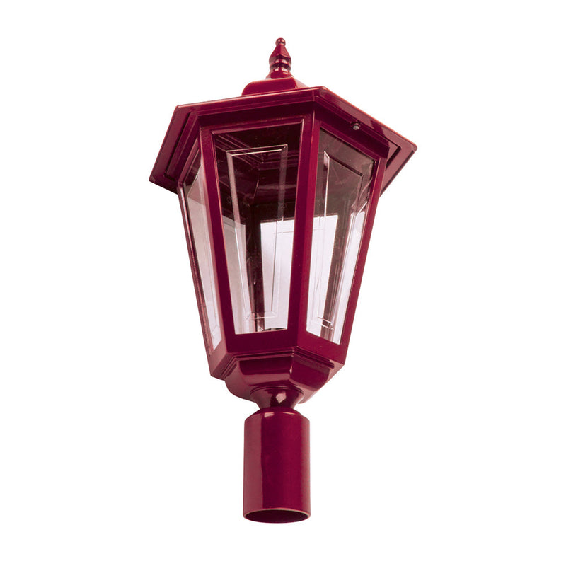 Turin Post Top H575mm Burgundy Aluminium - 15508