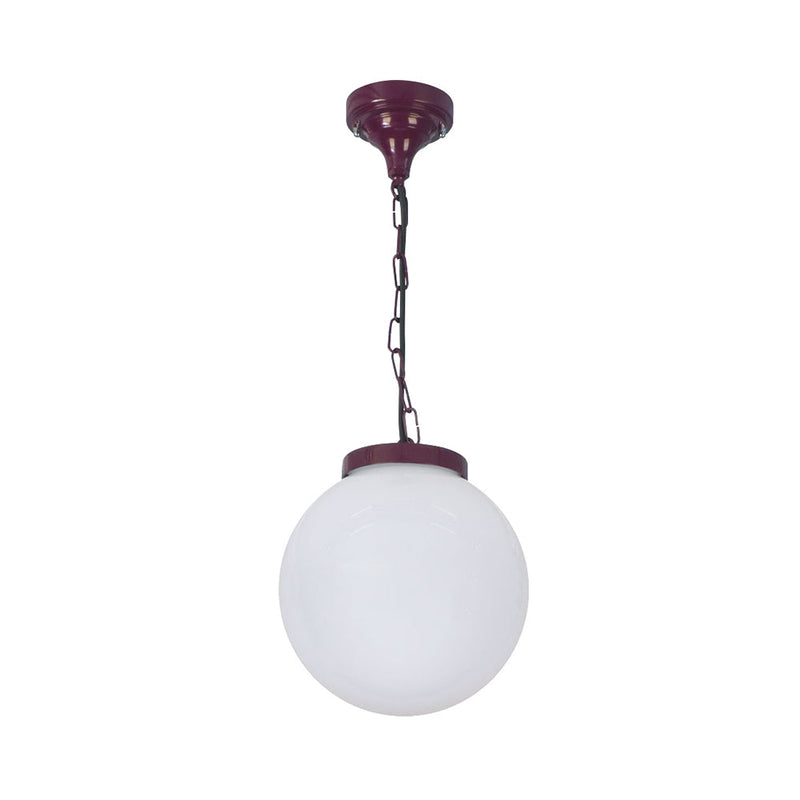 Siena Outdoor Pendant Light W250mm Burgundy Aluminium - 15556