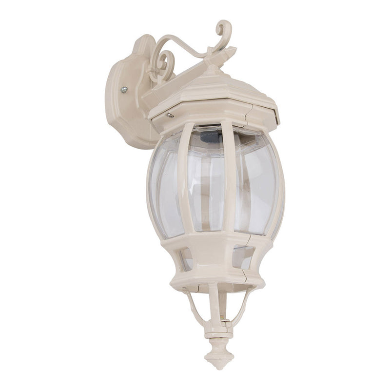 Vienna Outdoor Wall Lantern Down Bracket H510mm Beige Aluminium - 15890