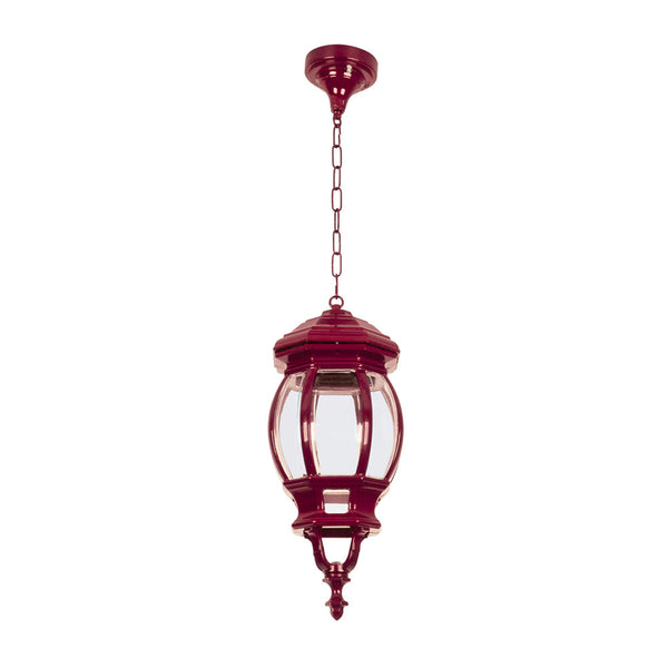 Vienna Pendant Light Burgundy Aluminium - 15982