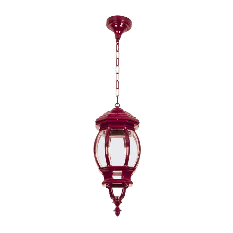 Vienna Pendant Light Burgundy Aluminium - 15982