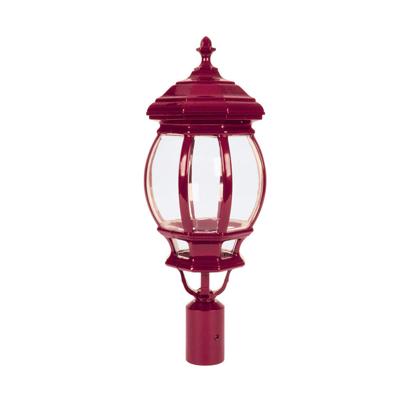 Vienna Post Top H545mm Burgundy Aluminium - 16006