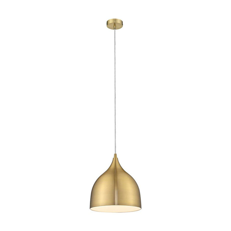 Jade Pendant Light W220mm Brushed Brass Metal - 31412