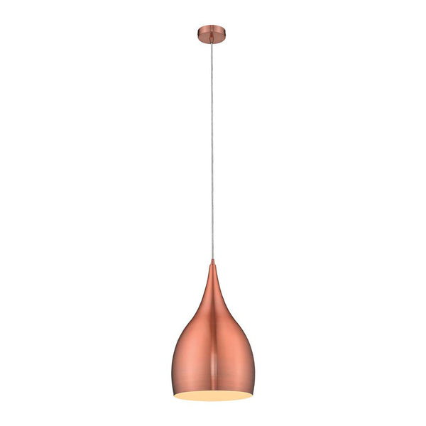 Jade Pendant Light W245mm Brushed Copper Metal - 31418