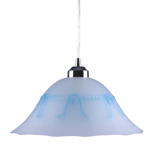 Lace Pendant Light W300mm Blue Glass - 91540