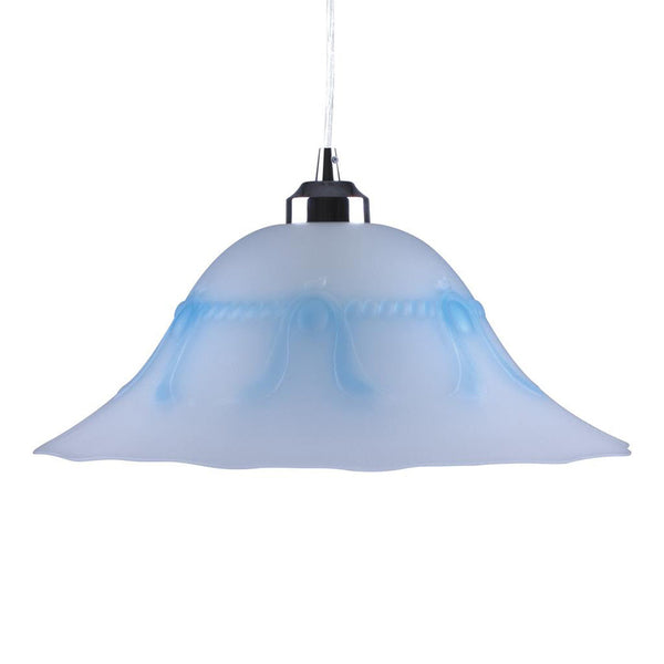 Lace Pendant Light W360mm Blue Glass - 91544