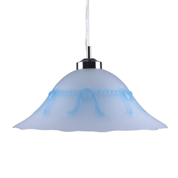 Lace Pendant Light W420mm Blue Glass - 91548