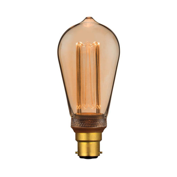 ST64 LED Filament Globe BC 240V 3.5W Amber 1800K - 65954