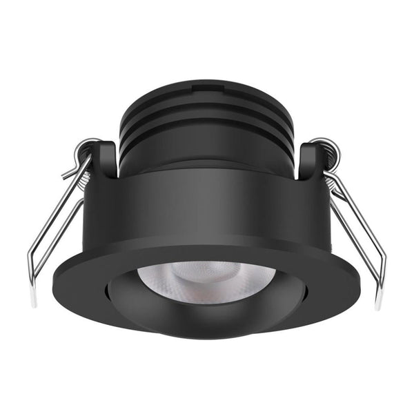 Pico Recessed LED Downlight W50mm 3W Black 3CCT / DALI - 21664