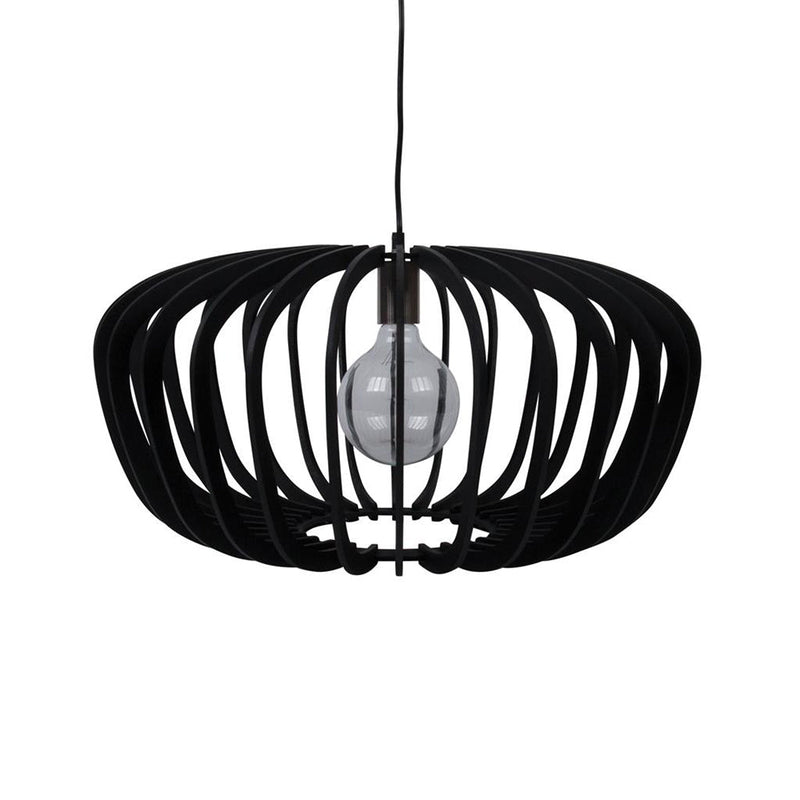 Rorin Pendant Light W600mm Black Timber - 31010