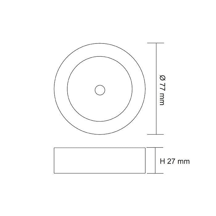 ANOVA S9105SR Surface Mounted LED Cabinet Light Satin Nickel 12V 4W 6000K - S9105DL SR/SN