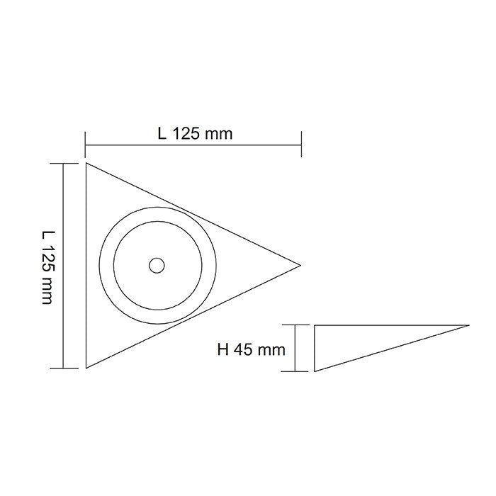 ANOVA S9105ST Surface Mounted LED Cabinet Light White 12V 4W 3000K - S9105WW ST/WH