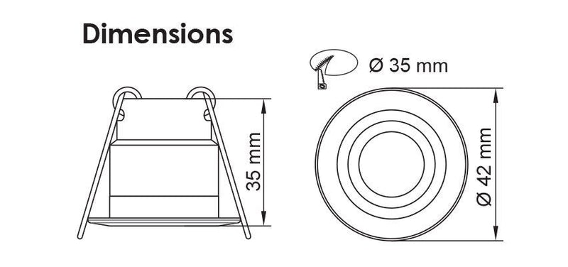 STAR SPOT S9361 Round LED Downlight Satin Nickel 4W 4000K - S9361CW/SN