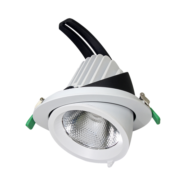 NEWMAN III S9525 Rotable Round Scoop LED Shoplight White 35W 4000K - S9525/145CW/WH