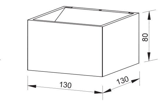 LOUNGE IV SE7066TC Architectural Exterior Up/Down LED Wall Light White 9W TRI Colour IP65 - SE7066TC/WH