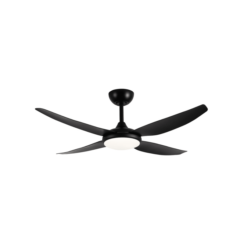 AMARI Smart DC Ceiling Fan 52" Black LED Light Black- 21865/06