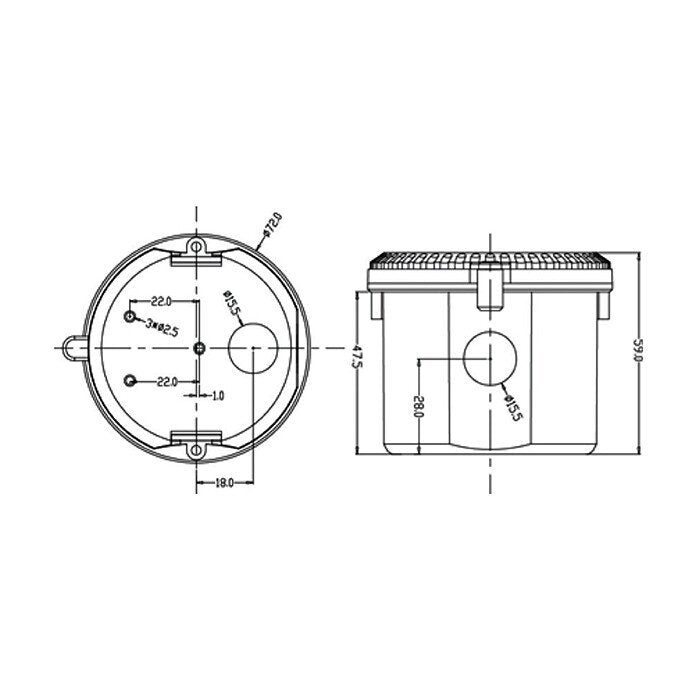 SMS731 Microwave Motion Sensor With Light Plug-In IP65 - SMS731LP