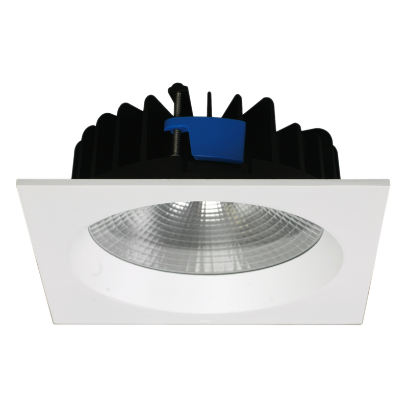 UNI LED S9656 SQ Square LED Downlight Black 25W 3000K - S9656WW BK SQ