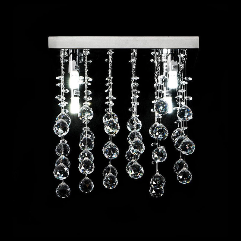 Starlight Ceiling Crystal 4 Lights CTC W300mm Chrome 5000K - 35031