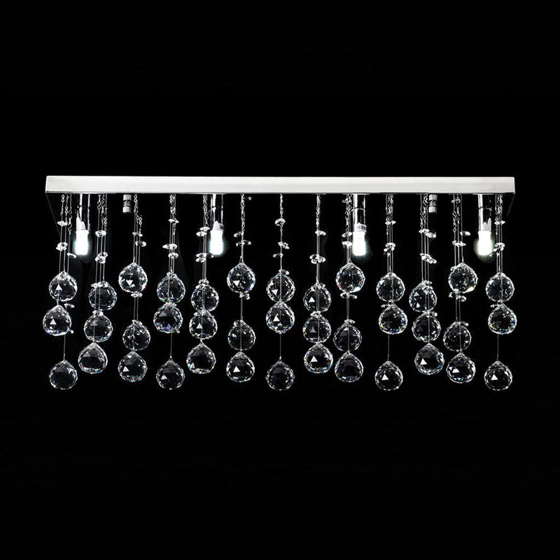 Starlight Ceiling Crystal 8 Lights CTC W800mm Chrome 5000K - 35033