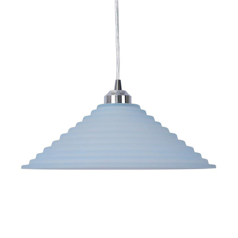 Step Pendant Light W350mm Blue Glass - 91528