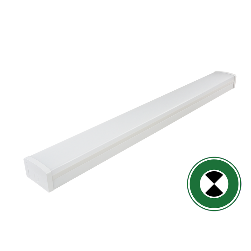 Stellar V Wide Emergency LED Batten 40W White Metal 5CCT - 211026EM