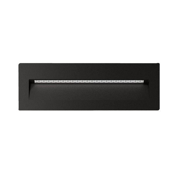 Zac Rectangular Outdoor Step Light 12V Dark Grey Aluminium 3000K - 19788