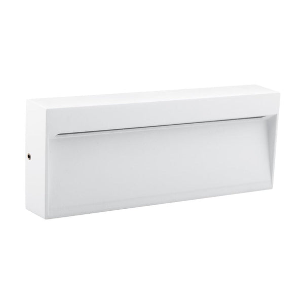 Zeke Rectangular Outdoor Step Light 12V 8W White Aluminium 3000K - 19860