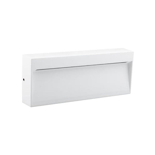 Zeke Rectangular Outdoor Step Light White Aluminium 3000K - 19716