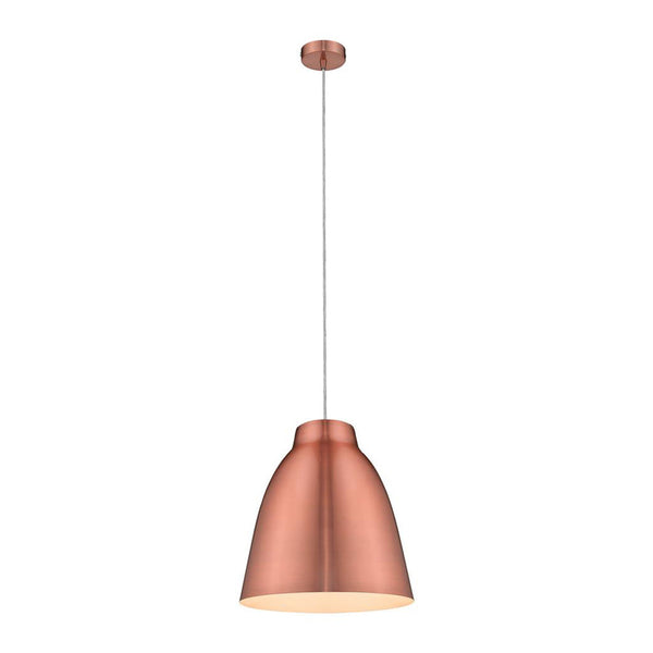 Zoey Pendant Light W400mm Brushed Copper Metal - 31380